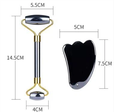 Нефритовое ролик из нержавеющей стали Gua Sha Tool
